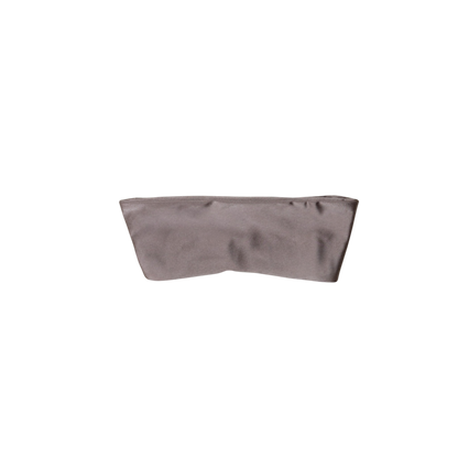 Taupe Tierra Brisa bandeau bikini top, front flat-lay, with straight strapless neckline
